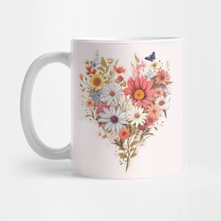 Wildflower Heart Mug